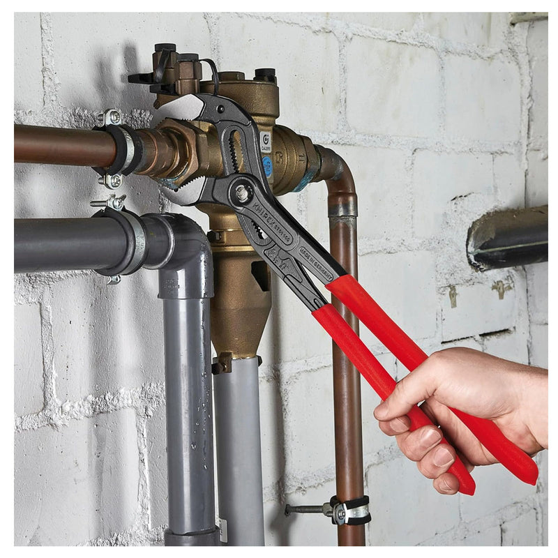 Kìm mỏ quạ cở lớn dòng Cobra KNIPEX chiều dài từ 400mm - 560mm, mạ đen nhám, tay cầm bọc nhựa chống trượt