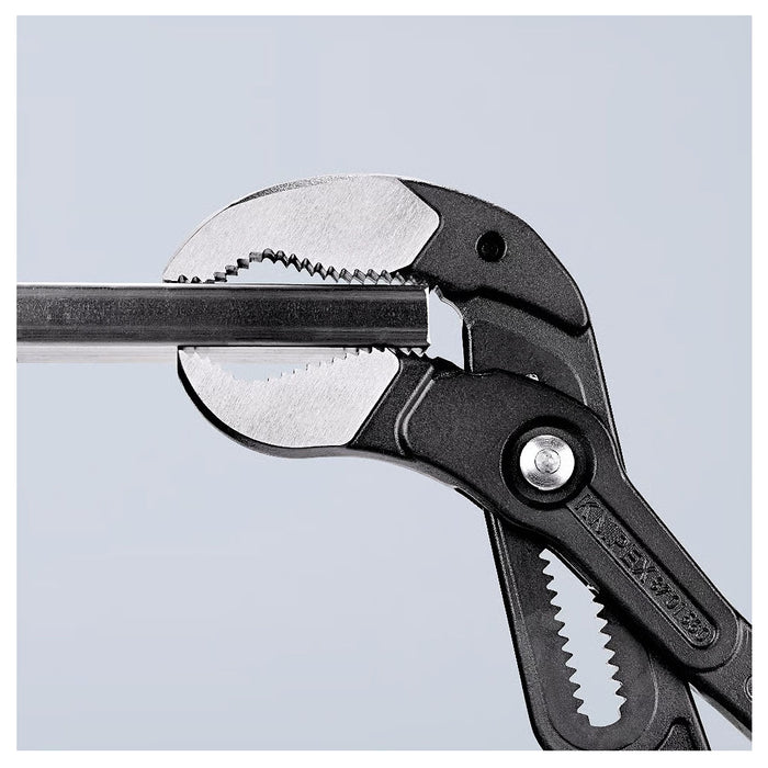 Kìm mỏ quạ cở lớn dòng Cobra KNIPEX chiều dài từ 400mm - 560mm, mạ đen nhám, tay cầm bọc nhựa chống trượt