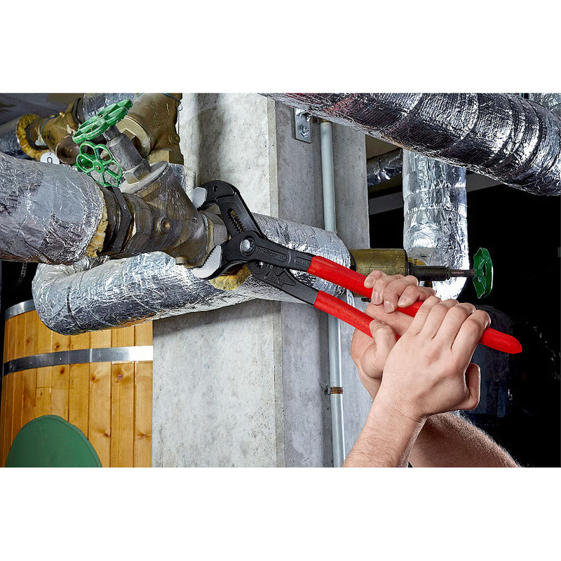 Kìm mỏ quạ cở lớn dòng Cobra KNIPEX chiều dài từ 400mm - 560mm, mạ đen nhám, tay cầm bọc nhựa chống trượt