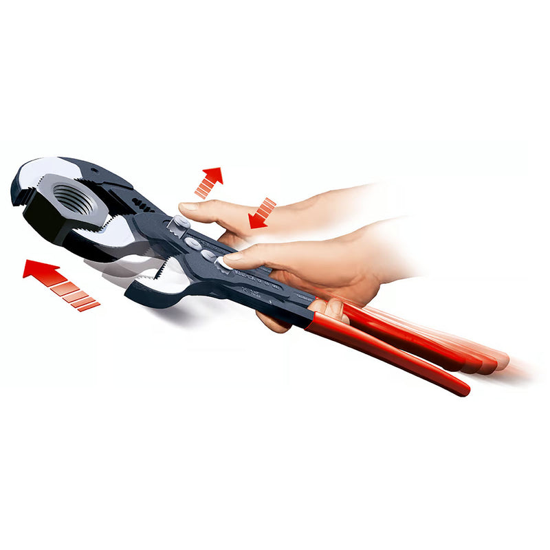 Kìm mỏ quạ cở lớn dòng Cobra KNIPEX chiều dài từ 400mm - 560mm, mạ đen nhám, tay cầm bọc nhựa chống trượt