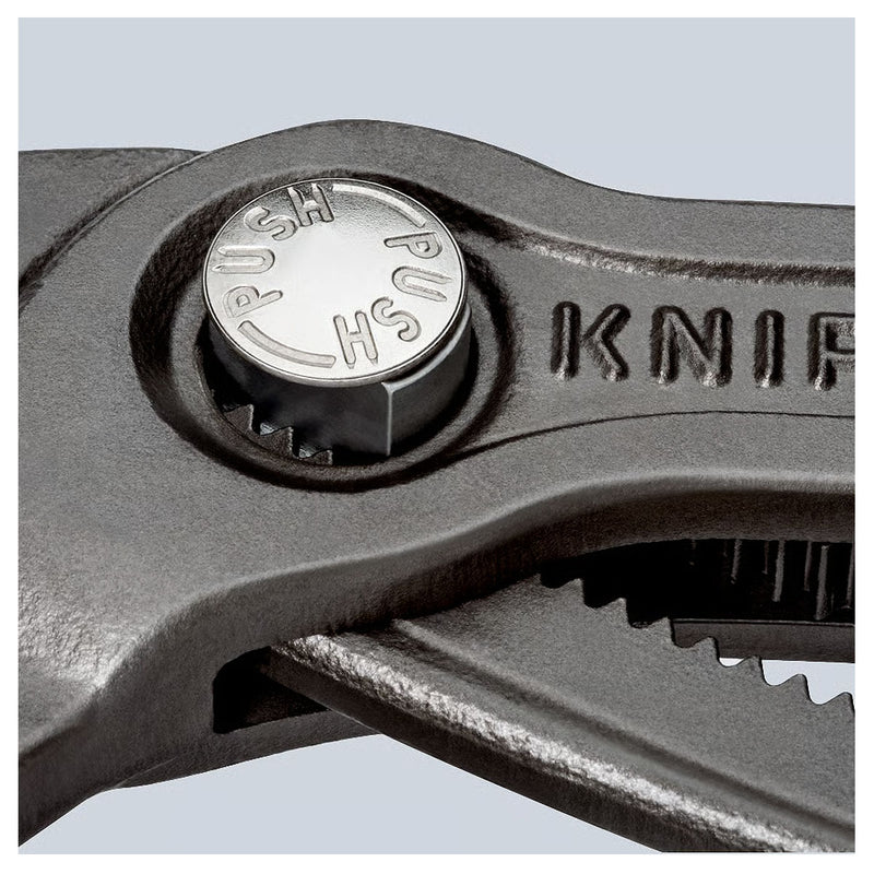 Kìm mỏ quạ dòng Cobra High-Tech KNIPEX chiều dài từ 125mm - 300mm, mạ đen nhám, tay cầm bọc nhựa chống trượt