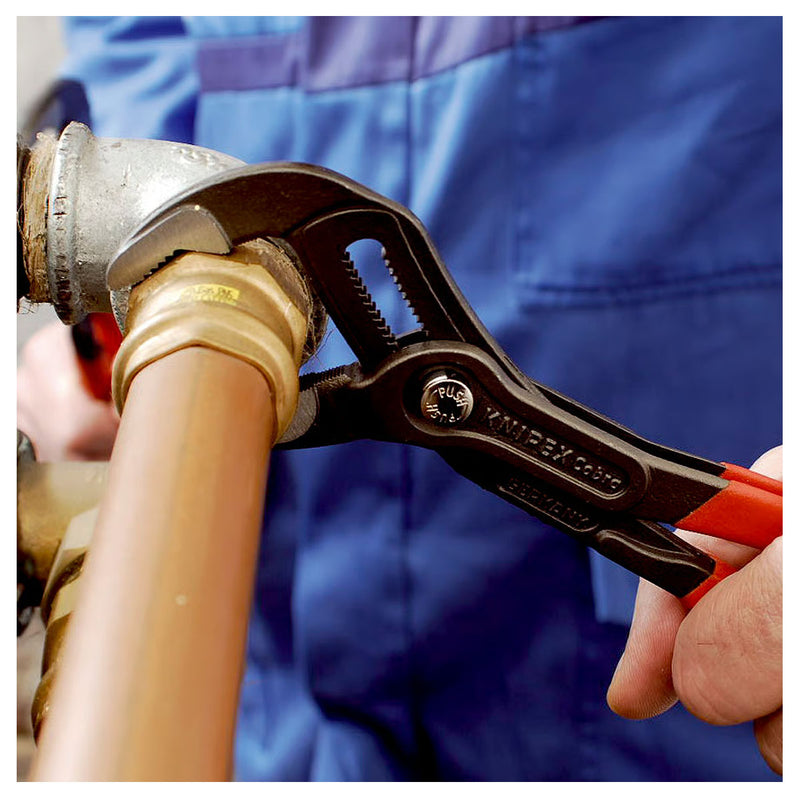 Kìm mỏ quạ dòng Cobra High-Tech KNIPEX chiều dài từ 125mm - 300mm, mạ đen nhám, tay cầm bọc nhựa chống trượt