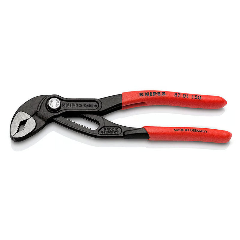 Kìm mỏ quạ dòng Cobra High-Tech KNIPEX chiều dài từ 125mm - 300mm, mạ đen nhám, tay cầm bọc nhựa chống trượt