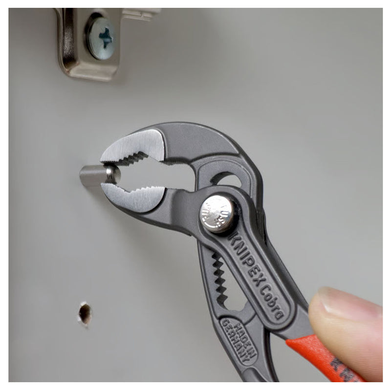 Kìm mỏ quạ dòng Cobra High-Tech KNIPEX chiều dài từ 125mm - 300mm, mạ đen nhám, tay cầm bọc nhựa chống trượt