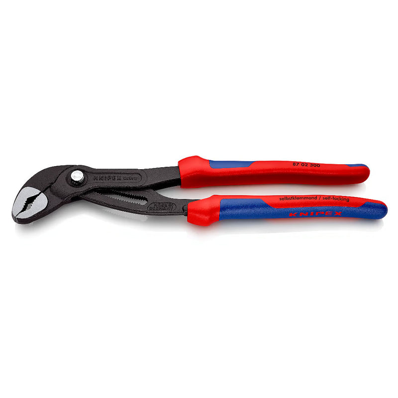 Kìm mỏ quạ dòng Cobra High-Tech KNIPEX chiều dài từ 180mm - 300mm, mạ đen nhám, tay cầm bọc nhựa chống trượt