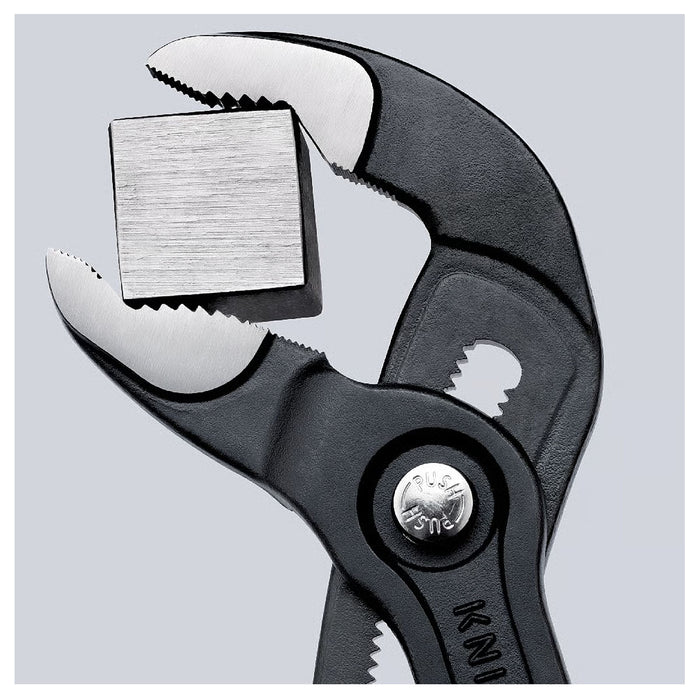 Kìm mỏ quạ dòng Cobra High-Tech KNIPEX chiều dài từ 180mm - 300mm, mạ đen nhám, tay cầm bọc nhựa chống trượt