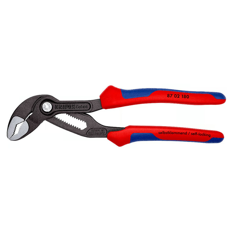 Kìm mỏ quạ dòng Cobra High-Tech KNIPEX chiều dài từ 180mm - 300mm, mạ đen nhám, tay cầm bọc nhựa chống trượt