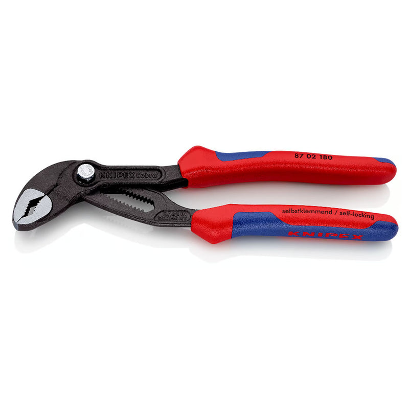 Kìm mỏ quạ dòng Cobra High-Tech KNIPEX chiều dài từ 180mm - 300mm, mạ đen nhám, tay cầm bọc nhựa chống trượt