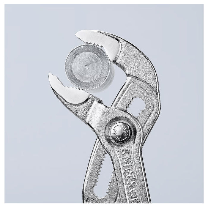 Kìm mỏ quạ dòng Cobra High-Tech KNIPEX chiều dài từ 125mm - 300mm, mạ Chrome, tay cầm bọc nhựa chống trượt