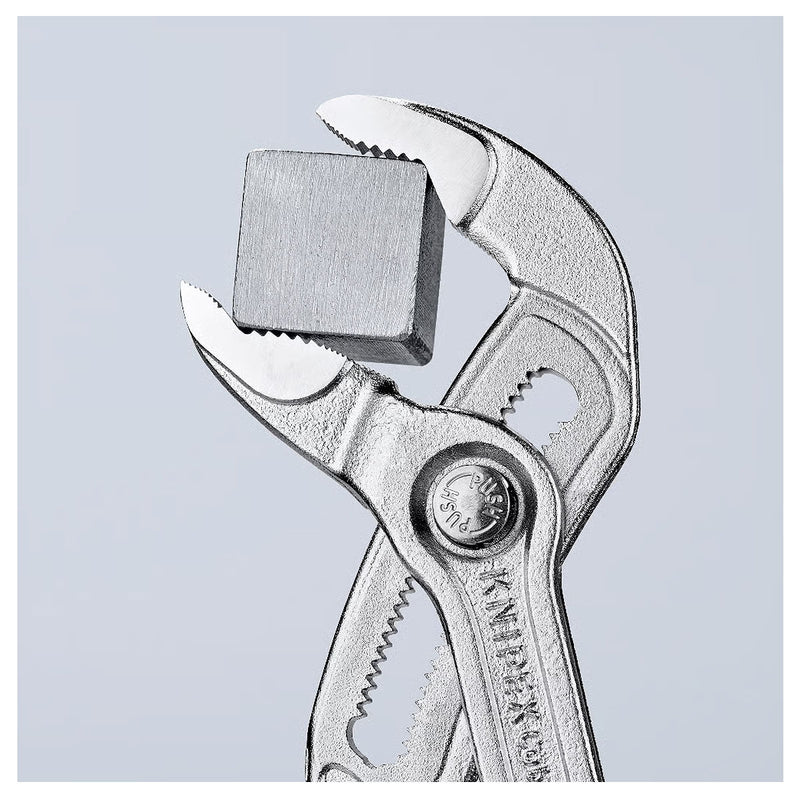 Kìm mỏ quạ dòng Cobra High-Tech KNIPEX chiều dài từ 125mm - 300mm, mạ Chrome, tay cầm bọc nhựa chống trượt