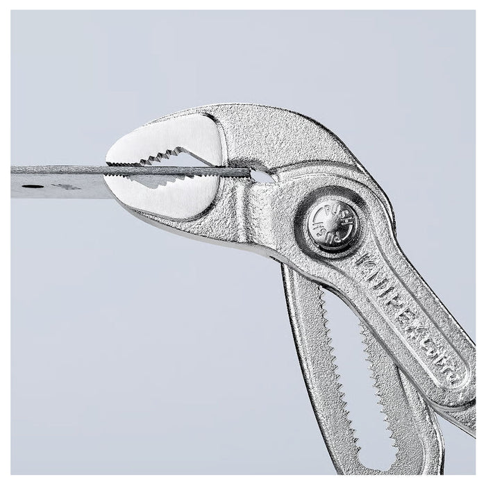 Kìm mỏ quạ dòng Cobra High-Tech KNIPEX chiều dài từ 125mm - 300mm, mạ Chrome, tay cầm bọc nhựa chống trượt