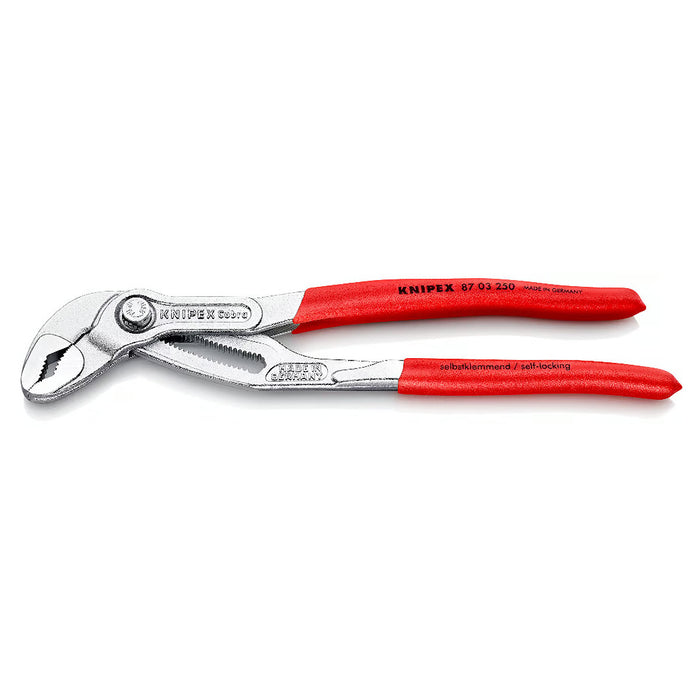 Kìm mỏ quạ dòng Cobra High-Tech KNIPEX chiều dài từ 125mm - 300mm, mạ Chrome, tay cầm bọc nhựa chống trượt