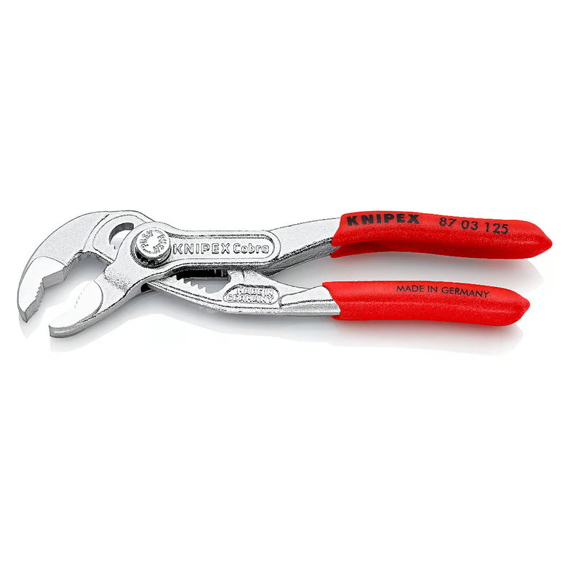 Kìm mỏ quạ dòng Cobra High-Tech KNIPEX chiều dài từ 125mm - 300mm, mạ Chrome, tay cầm bọc nhựa chống trượt