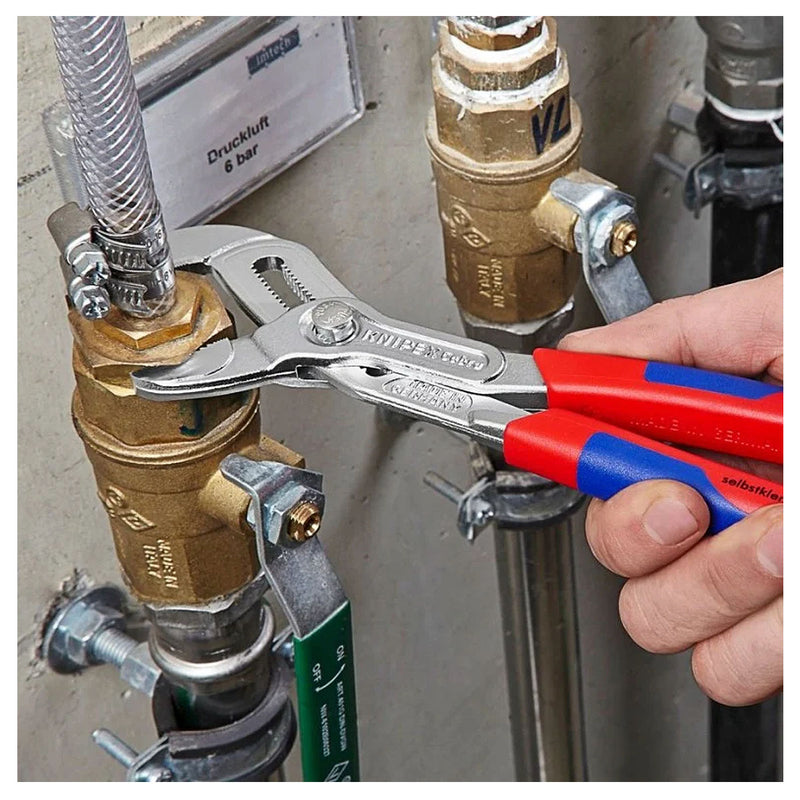 Kìm mỏ quạ dòng Cobra High-Tech KNIPEX chiều dài từ 250mm - 300mm, mạ Chrome, tay cầm bọc nhựa chống trượt