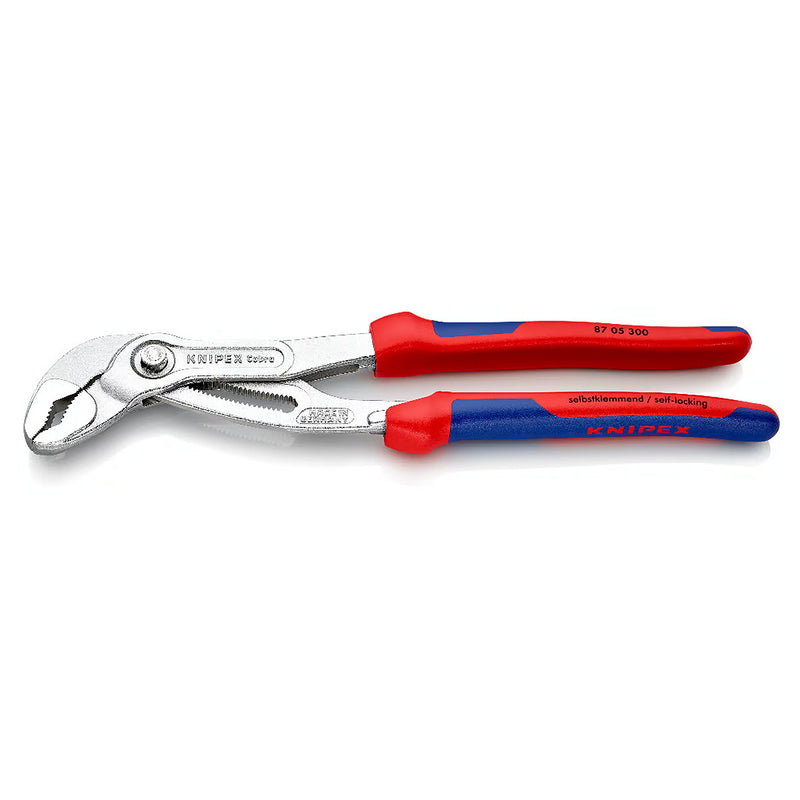 Kìm mỏ quạ dòng Cobra High-Tech KNIPEX chiều dài từ 250mm - 300mm, mạ Chrome, tay cầm bọc nhựa chống trượt