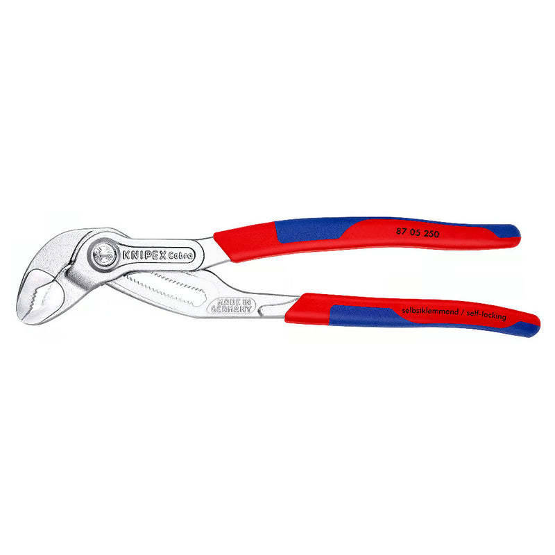 Kìm mỏ quạ dòng Cobra High-Tech KNIPEX chiều dài từ 250mm - 300mm, mạ Chrome, tay cầm bọc nhựa chống trượt