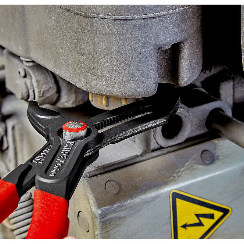 Kìm mỏ quạ dòng Cobra QuickSet KNIPEX chiều dài từ 250mm - 300mm, mạ đen nhám, tay cầm bọc nhựa chống trượt