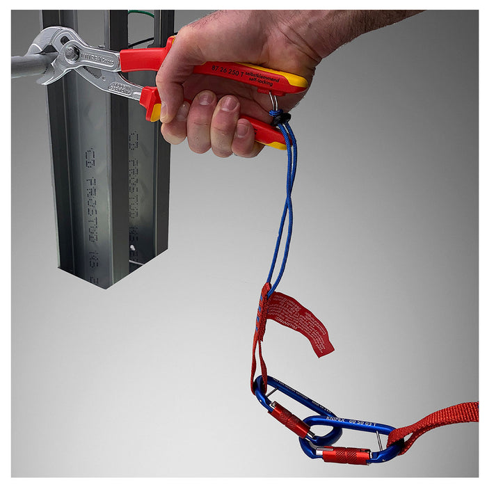 Kìm mỏ quạ dòng Cobra VDE KNIPEX cách điện 1000V, chiều dài 250mm, mạ Chrome