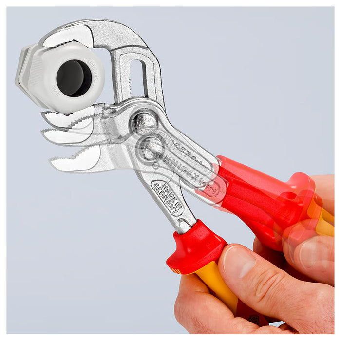 Kìm mỏ quạ dòng Cobra VDE KNIPEX cách điện 1000V, chiều dài 250mm, mạ Chrome