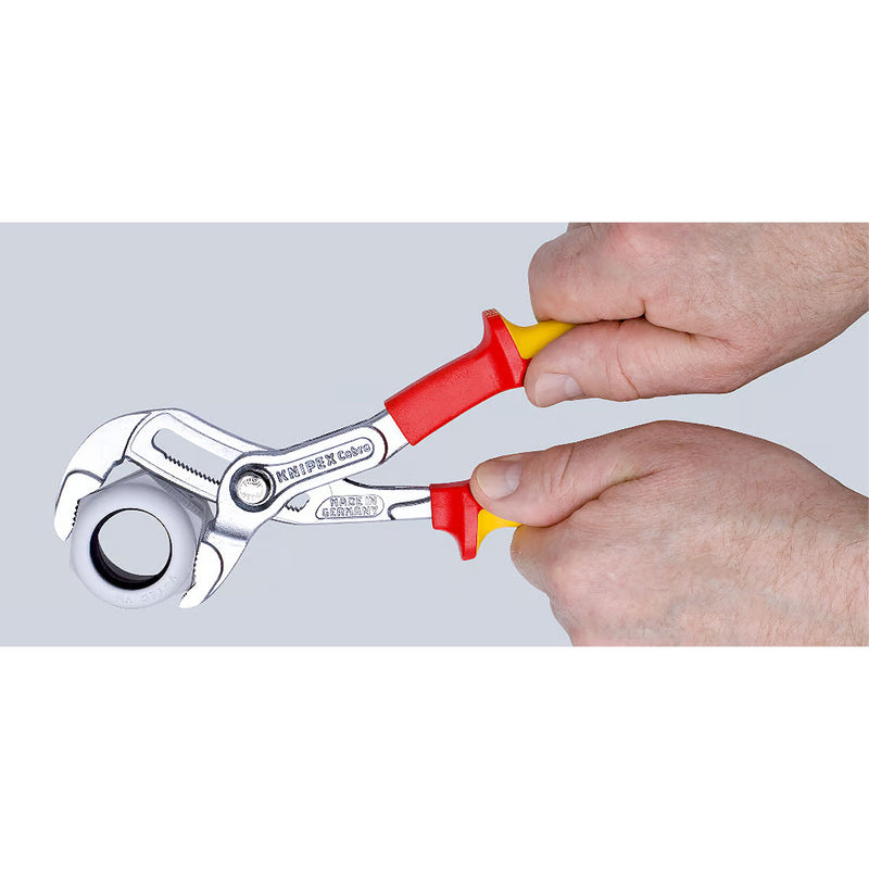 Kìm mỏ quạ dòng Cobra VDE KNIPEX cách điện 1000V, chiều dài 250mm, mạ Chrome