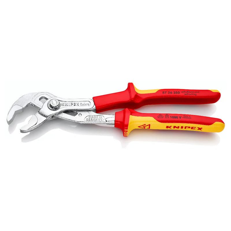 Kìm mỏ quạ dòng Cobra VDE KNIPEX cách điện 1000V, chiều dài 250mm, mạ Chrome