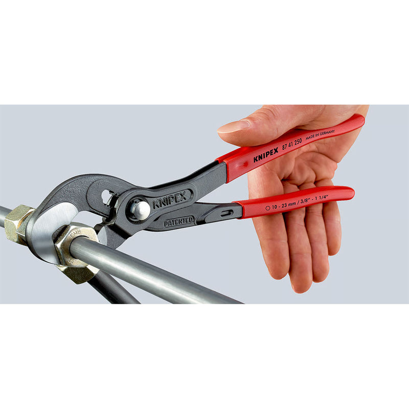 Kìm đa năng dòng Raptor KNIPEX 87 41 250 chiều dài 250mm, mạ đen nhám, tay cầm bọc nhựa chống trượt