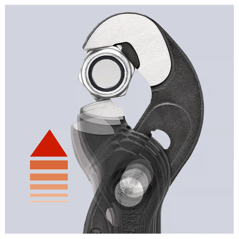 Kìm đa năng dòng Raptor KNIPEX 87 41 250 chiều dài 250mm, mạ đen nhám, tay cầm bọc nhựa chống trượt