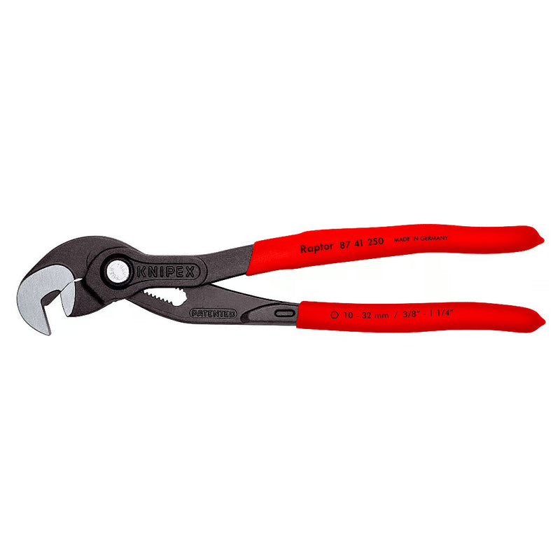 Kìm đa năng dòng Raptor KNIPEX 87 41 250 chiều dài 250mm, mạ đen nhám, tay cầm bọc nhựa chống trượt