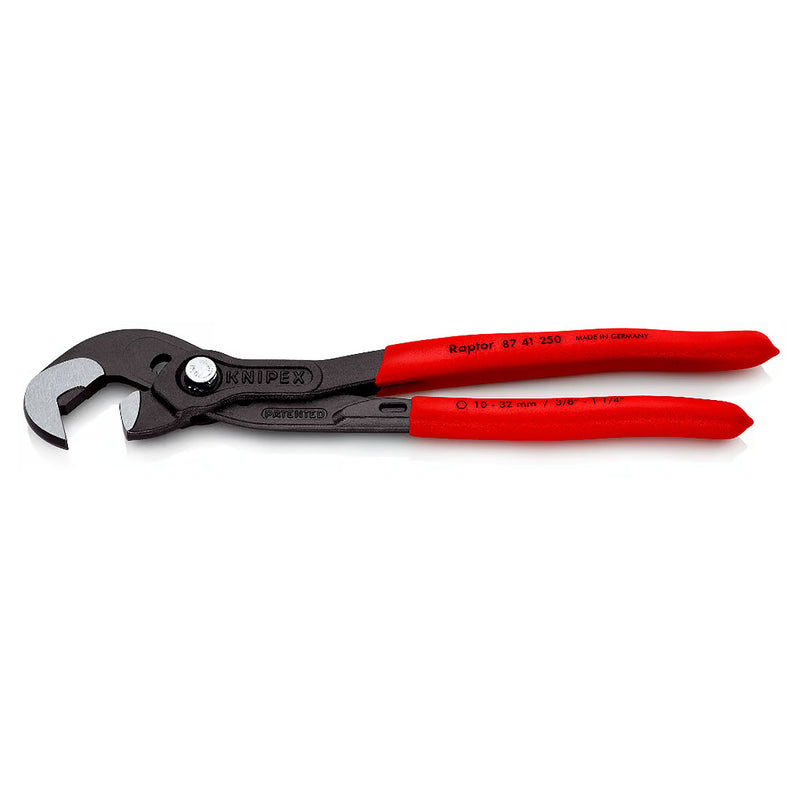 Kìm đa năng dòng Raptor KNIPEX 87 41 250 chiều dài 250mm, mạ đen nhám, tay cầm bọc nhựa chống trượt