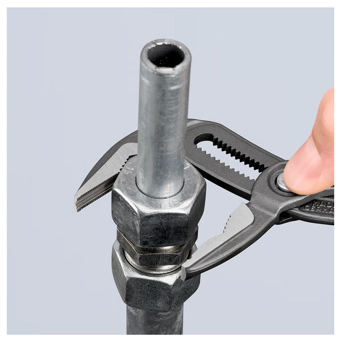 Kìm mỏ quạ dòng Cobra Extra-Slim (ES) KNIPEX chiều dài từ 180mm - 250mm, mạ đen nhám, tay cầm bọc nhựa chống trượt