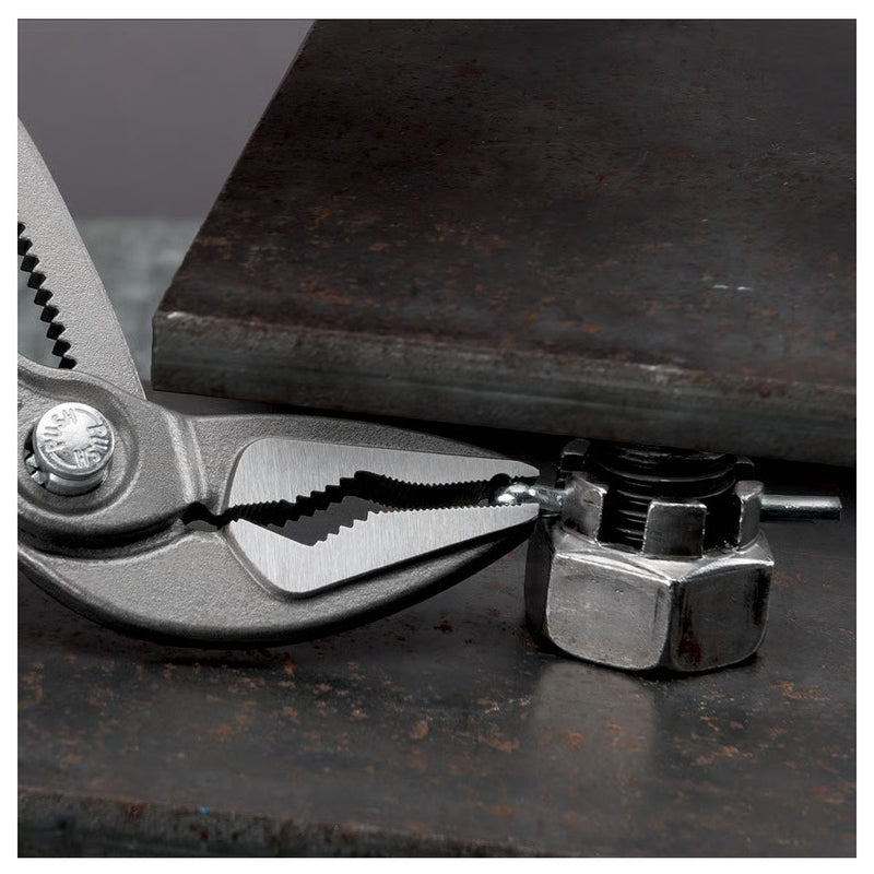 Kìm mỏ quạ dòng Cobra Extra-Slim (ES) KNIPEX chiều dài từ 180mm - 250mm, mạ đen nhám, tay cầm bọc nhựa chống trượt