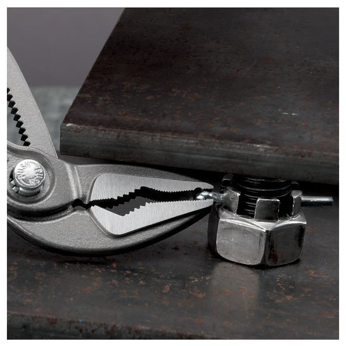 Kìm mỏ quạ dòng Cobra Extra-Slim (ES) KNIPEX chiều dài từ 180mm - 250mm, mạ đen nhám, tay cầm bọc nhựa chống trượt