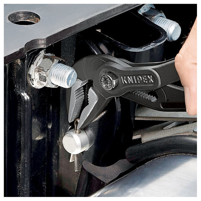 Kìm mỏ quạ dòng Cobra Extra-Slim (ES) KNIPEX chiều dài từ 180mm - 250mm, mạ đen nhám, tay cầm bọc nhựa chống trượt