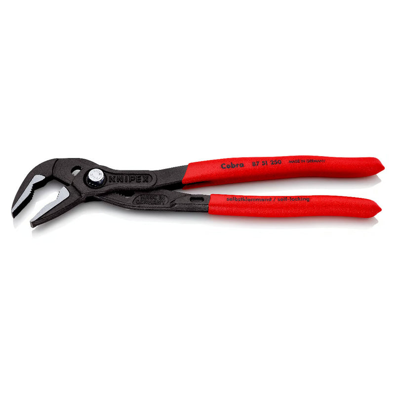 Kìm mỏ quạ dòng Cobra Extra-Slim (ES) KNIPEX chiều dài từ 180mm - 250mm, mạ đen nhám, tay cầm bọc nhựa chống trượt