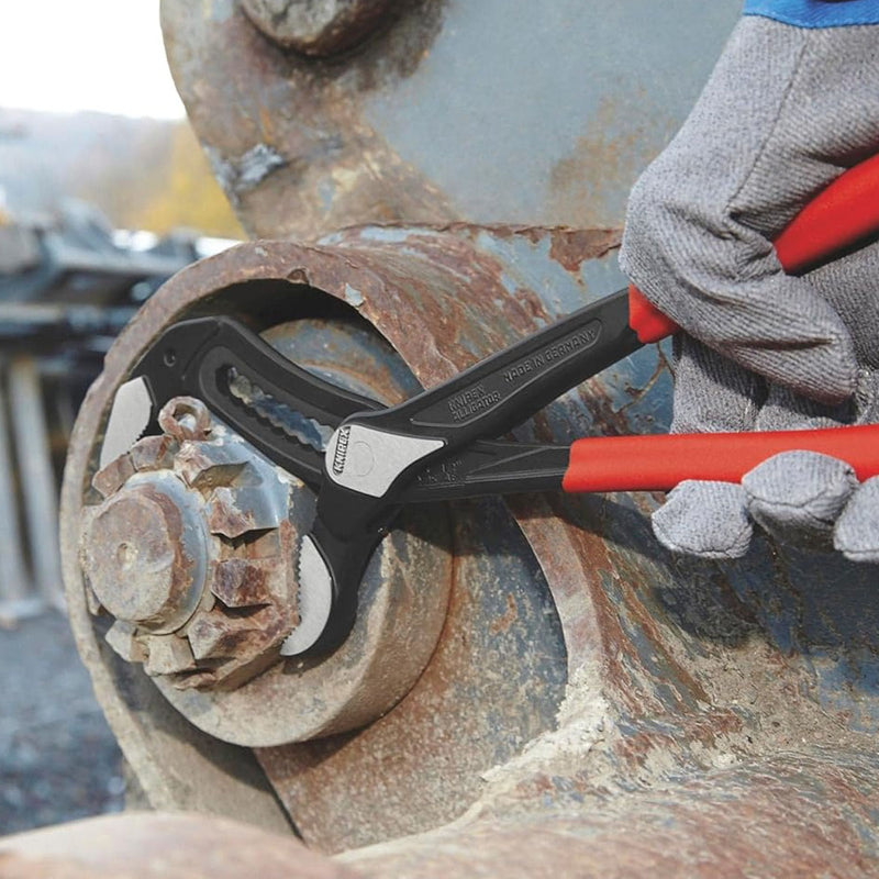 Kìm mỏ quạ dòng Alligator cở lớn KNIPEX 88 01 400 chiều dài 400mm, mạ đen nhám, tay cầm bọc nhựa chống trượt