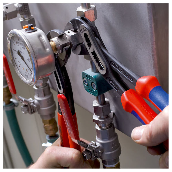 Kìm mỏ quạ dòng Alligator KNIPEX chiều dài từ 180mm - 300mm, mạ đen nhám, tay cầm bọc nhựa chống trượt