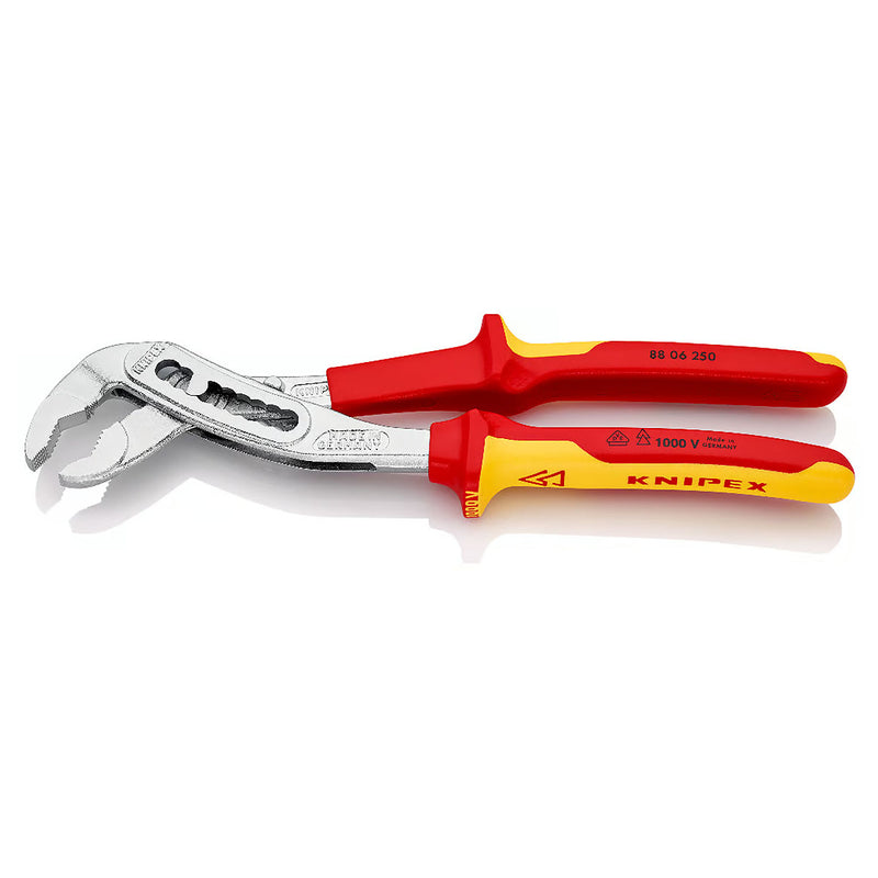 Kìm mỏ quạ dòng Alligator KNIPEX 88 06 250 cách điện 1000V, mạ Chrome