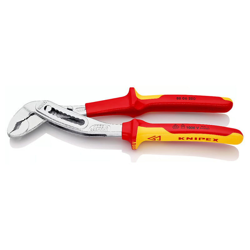 Kìm mỏ quạ dòng Alligator KNIPEX 88 06 250 cách điện 1000V, mạ Chrome