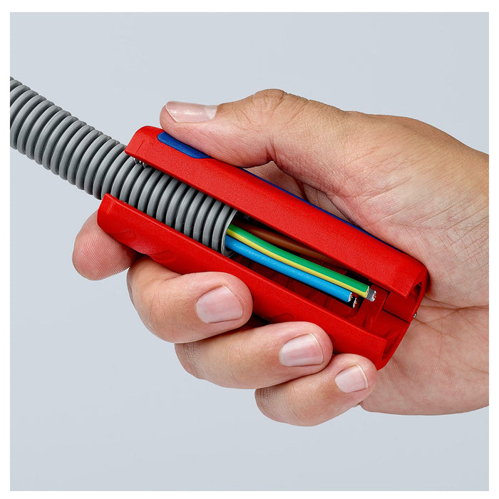 Dụng cụ cắt ống ruột gà TwistCut KNIPEX 90 22 01 SB chiều dài 100mm, đường kính cắt từ 13mm - 32mm