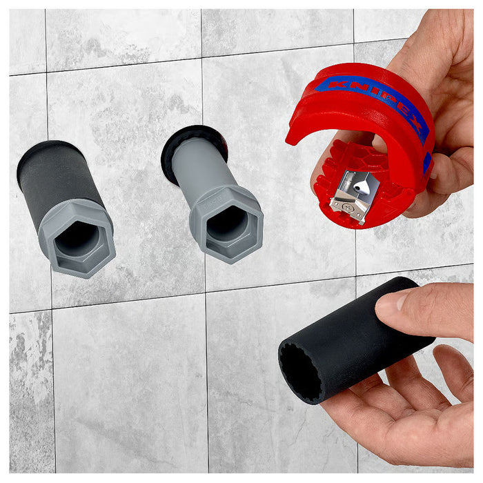 Dao cắt ống nhựa BiX KNIPEX 90 22 10 BK chiều dài 72mm, đường kính cắt từ 20mm - 50mm