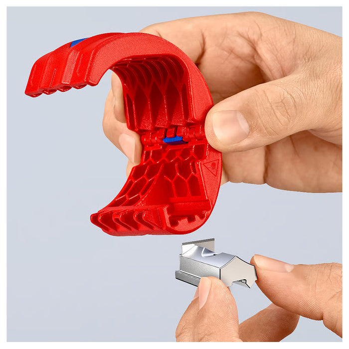 Dao cắt ống nhựa BiX KNIPEX 90 22 10 BK chiều dài 72mm, đường kính cắt từ 20mm - 50mm