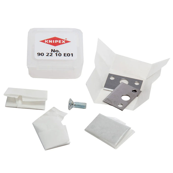 Hộp 8 lưỡi dao thay thế KNIPEX 90 22 10 E01 dùng cho dao cắt ống nhựa 90 22 10 BK