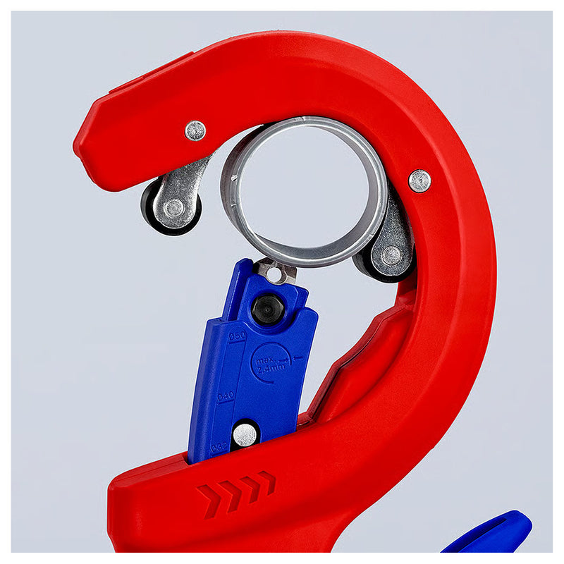 Dao cắt ống nhựa DP50 KNIPEX 90 23 01 BK chiều dài 202mm, đường kính cắt từ 32mm - 50mm