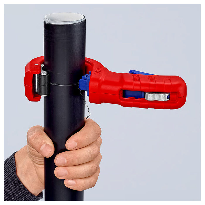 Dao cắt ống nhựa DP50 KNIPEX 90 23 01 BK chiều dài 202mm, đường kính cắt từ 32mm - 50mm