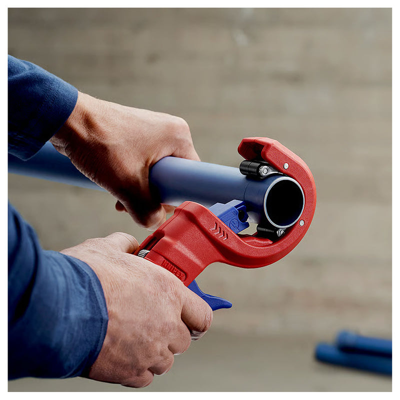 Dao cắt ống nhựa DP50 KNIPEX 90 23 01 BK chiều dài 202mm, đường kính cắt từ 32mm - 50mm