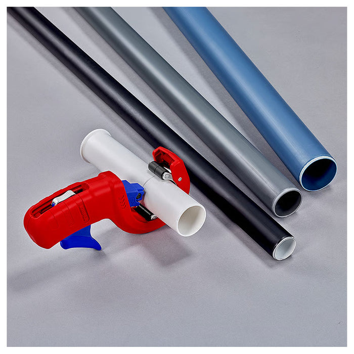 Dao cắt ống nhựa DP50 KNIPEX 90 23 01 BK chiều dài 202mm, đường kính cắt từ 32mm - 50mm
