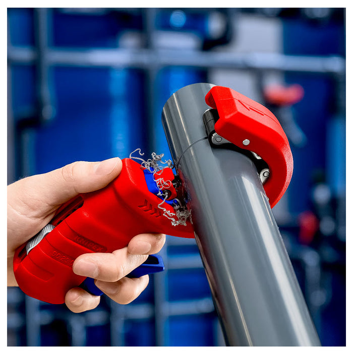 Dao cắt ống nhựa DPT50 KNIPEX 90 23 02 BK chiều dài 202mm, đường kính cắt từ 32mm - 50mm ( bản nâng cấp của DP50 )
