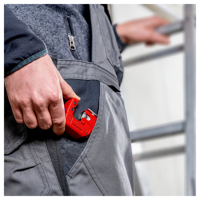 Dao cắt ống đồng, Inox mini KNIPEX TubiX S KNIPEX 90 31 01 chiều dài 77mm, đường kính cắt từ 3mm - 30mm