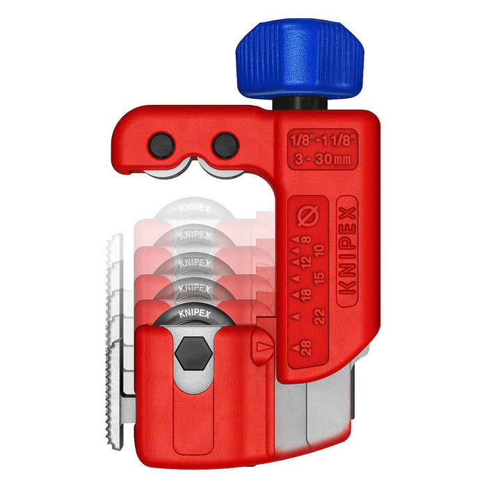 Dao cắt ống đồng, Inox mini KNIPEX TubiX S KNIPEX 90 31 01 chiều dài 77mm, đường kính cắt từ 3mm - 30mm