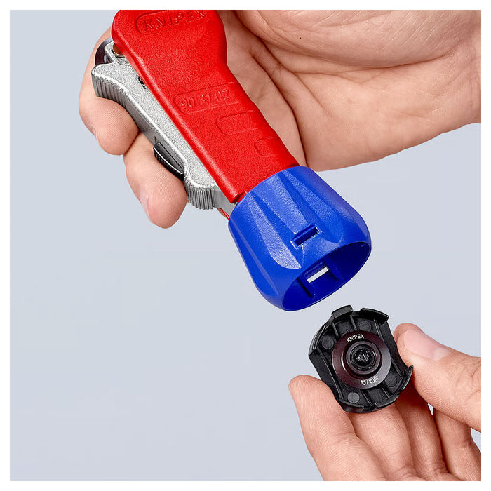 Dao cắt ống đồng, Inox KNIPEX 90 31 02 SB chiều dài 180mm, đường kính cắt từ 6mm - 35mm